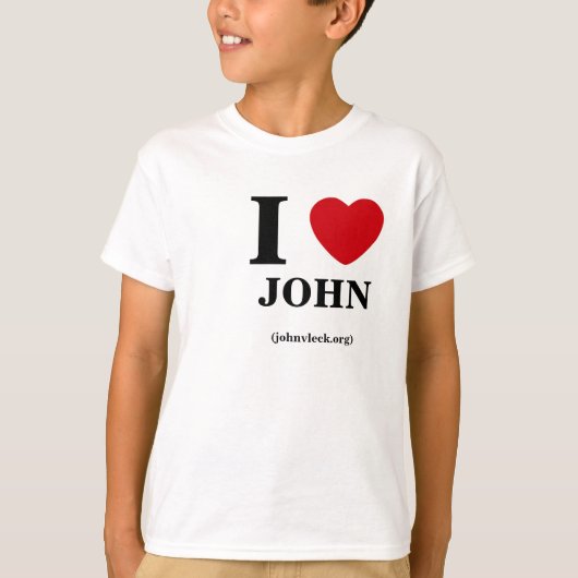 Ik hoor John, Kinder T-shirt (Voorkant)