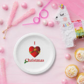 Ik hoor kerst papieren bordje (Feest)