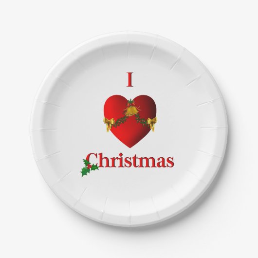 Ik hoor kerst papieren bordje (Voorkant)