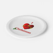 Ik hoor kerst papieren bordje (Gekanteld)