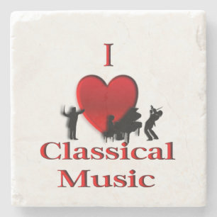 Ik hoor klassieke muziek stenen onderzetter