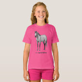 Ik hoor kwart paarden Dapple Grey T-shirt (Voorkant volledig)