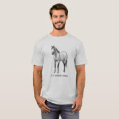 Ik hoor kwart paarden Dapple Grey T-shirt (Voorkant volledig)