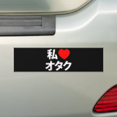 Ik hoor [liefde] Otaku ~ Japanse geek Bumpersticker (Op auto)