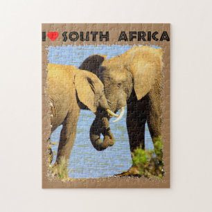 Ik hoor liefdevolle olifanten uit Zuid-Afrika Legpuzzel