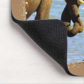 Ik hoor liefdevolle olifanten uit Zuid-Afrika Muismat (Hoek)