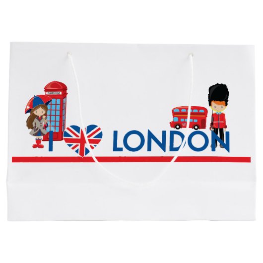 Ik hoor Londen met een telefooncel en meer Groot Cadeauzakje (Achterkant)