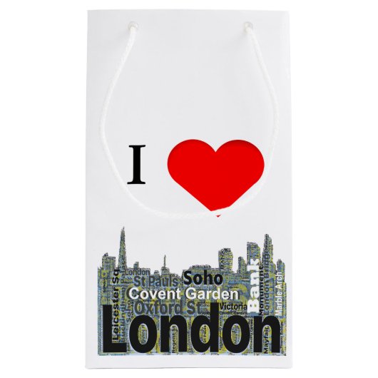 Ik hoor London Word Art Klein Cadeauzakje (Achterkant)