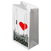 Ik hoor London Word Art Klein Cadeauzakje (Voorkant Gekanteld)