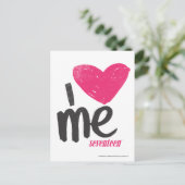 Ik hoor Magenta Briefkaart (Staand voorkant)