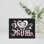 Ik hoor mama roze briefkaart (Staand voorkant)