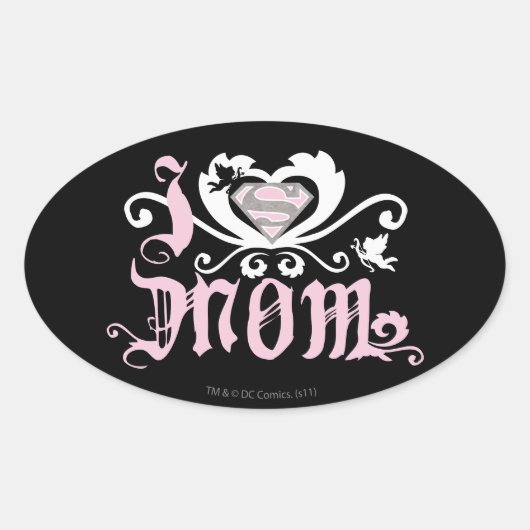 Ik hoor mama roze ovale sticker (Voorkant)