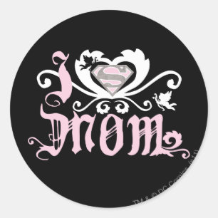 Ik hoor mama roze ronde sticker