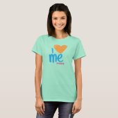 Ik hoor me Oranje-Aqua T-shirt (Voorkant volledig)