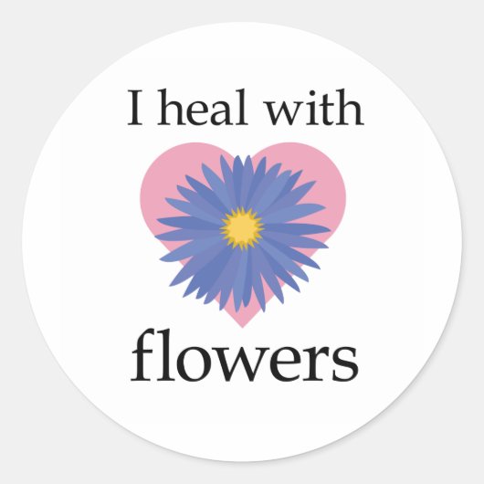 Ik hoor met bloemen ronde sticker (Voorkant)
