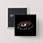 "Ik hoor met mijn ogen" Button #1 (Voorkant /achterkant)