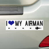 Ik hoor mijn Airman Bumpersticker (Op auto)