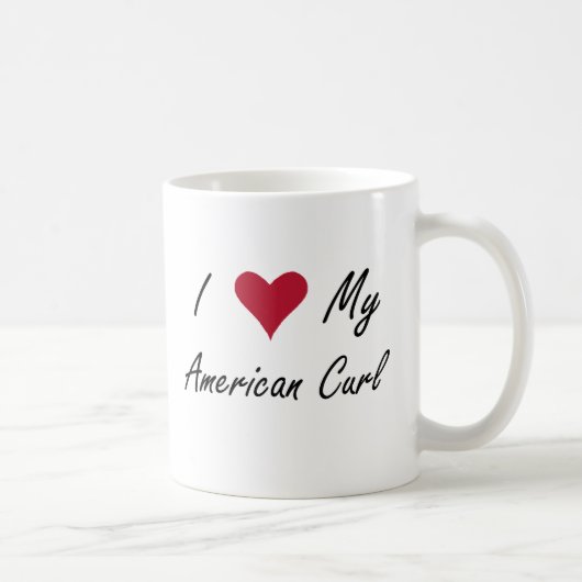 Ik hoor mijn Amerikaanse Curl Koffiemok (Rechts)