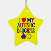 Ik hoor mijn autistische dochter keramisch ornament (Rechts)