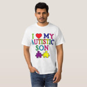 Ik hoor mijn Autististische zoon T-shirt (Voorkant volledig)