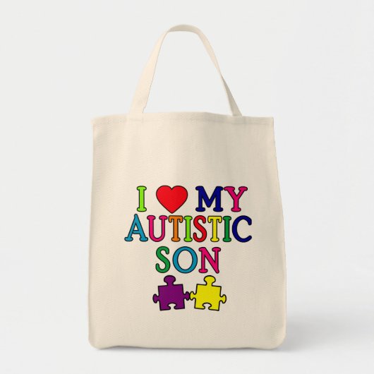 Ik hoor mijn Autististische zoon Tote Bag (Voorkant)
