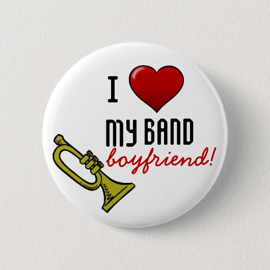 Ik hoor mijn Band Boyvriend Ronde Button 5,7 Cm (Voorkant)