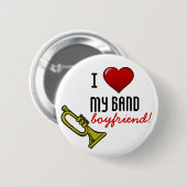 Ik hoor mijn Band Boyvriend Ronde Button 5,7 Cm (Voorkant /achterkant)