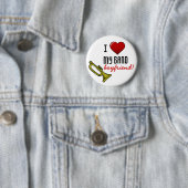 Ik hoor mijn Band Boyvriend Ronde Button 5,7 Cm (In situ)