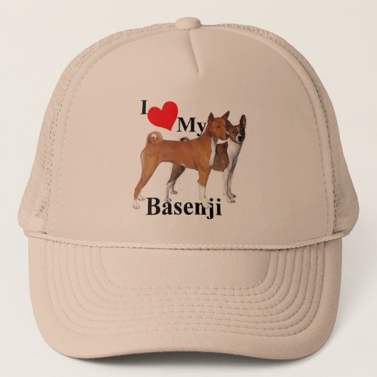 Ik hoor mijn Basenji Trucker Pet (Voorkant)
