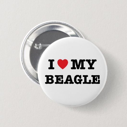 Ik hoor mijn beagle Button (Voorkant /achterkant)