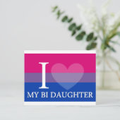Ik hoor mijn Bi Daughter Briefkaart (Staand voorkant)