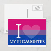Ik hoor mijn Bi Daughter Briefkaart (Voorkant / Achterkant)