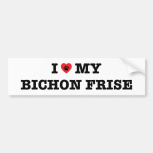 Ik hoor mijn Bichon Frise Bumpersticker