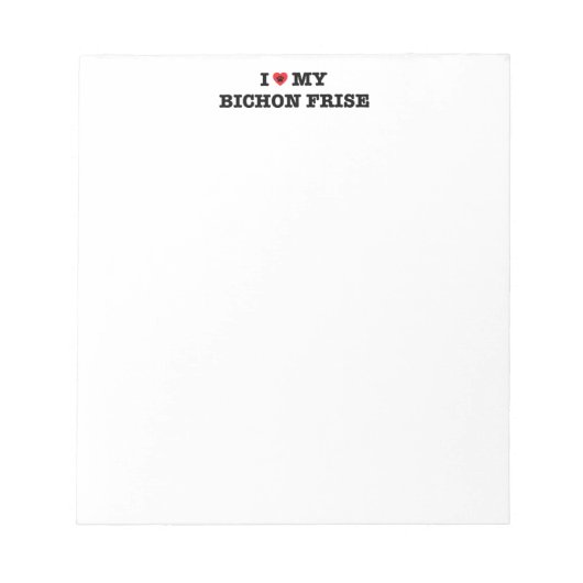 Ik hoor mijn Bichon Frise Notitieblok (Voorkant)