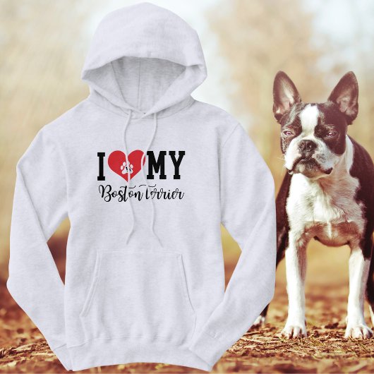 Ik hoor mijn Boston Terrier Hoodie