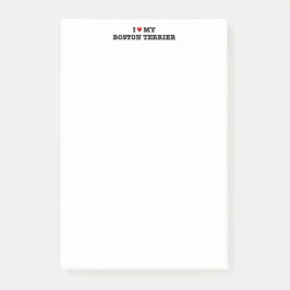 Ik hoor mijn Boston Terrier Post-it aantekeningen Post-it® Notes