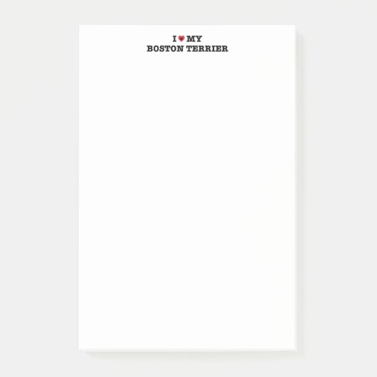 Ik hoor mijn Boston Terrier Post-it aantekeningen Post-it® Notes (Voorkant)
