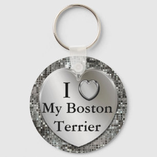 Ik hoor mijn Boston Terrier Sleutelhanger