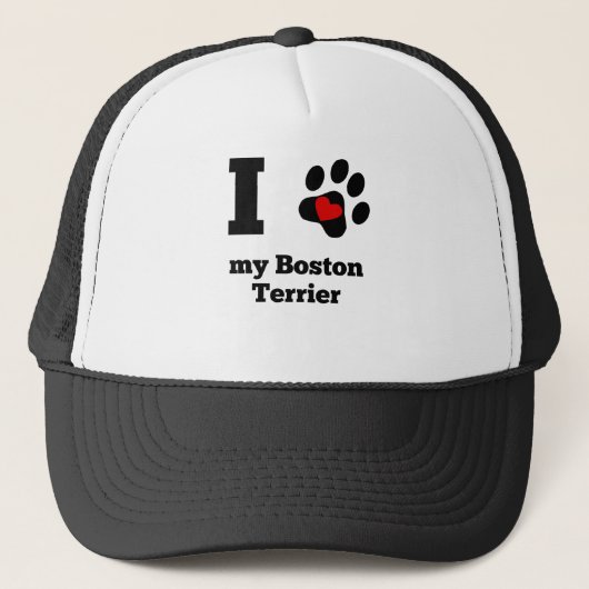 Ik hoor mijn Boston Terrier Trucker Pet (Voorkant)