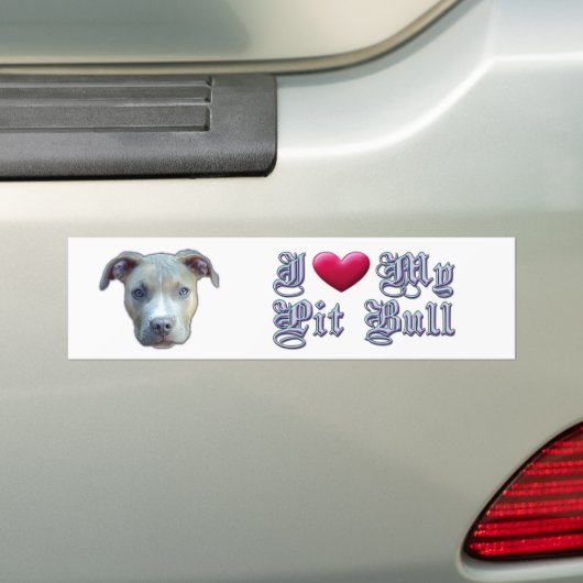 Ik hoor mijn bull Bumpersticker (Op auto)