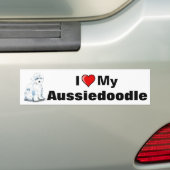 Ik hoor mijn Bumpersticker van Aussiedoedelen (Op auto)