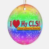 Ik hoor mijn CLS LAB WETENSCHAPPELIJK Keramisch Ornament (Links)