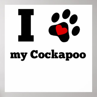 Ik hoor mijn Cockapoo Poster