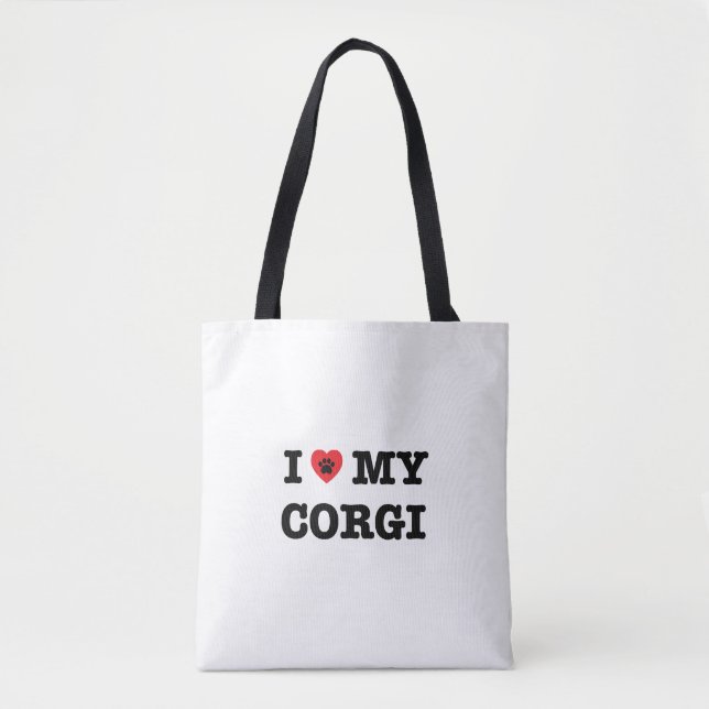 Ik hoor mijn Corgi-Canvas tas (Voorkant)