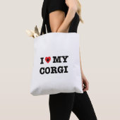 Ik hoor mijn Corgi-Canvas tas (Dichtbij)