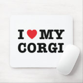 Ik hoor mijn Corgi Mousepad Muismat (Met muis)