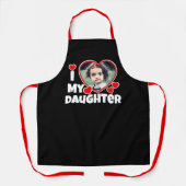 Ik hoor mijn dochter persoonlijk foto zwart schort (Voorkant)