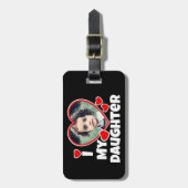Ik hoor mijn dochter persoonlijke foto bagagelabel (Voorkant verticaal)