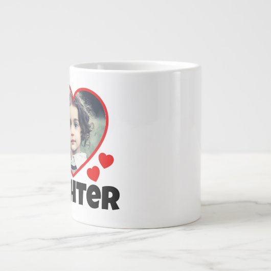 Ik hoor mijn dochter persoonlijke foto grote koffiekop (Voorkant)