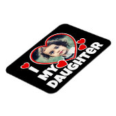 Ik hoor mijn dochter persoonlijke foto magneet (Linkerzijde)